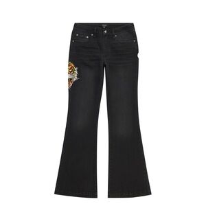 Ed Hardy Denim Pants with Vibrant Tiger Graphic